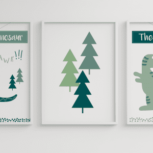 3 Dinosaur Tree Frames