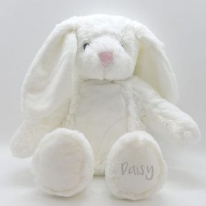 Personalised soft bunny white