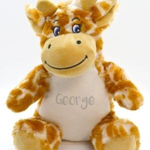 personalised soft giraffe toy