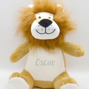 personalised soft lion toy